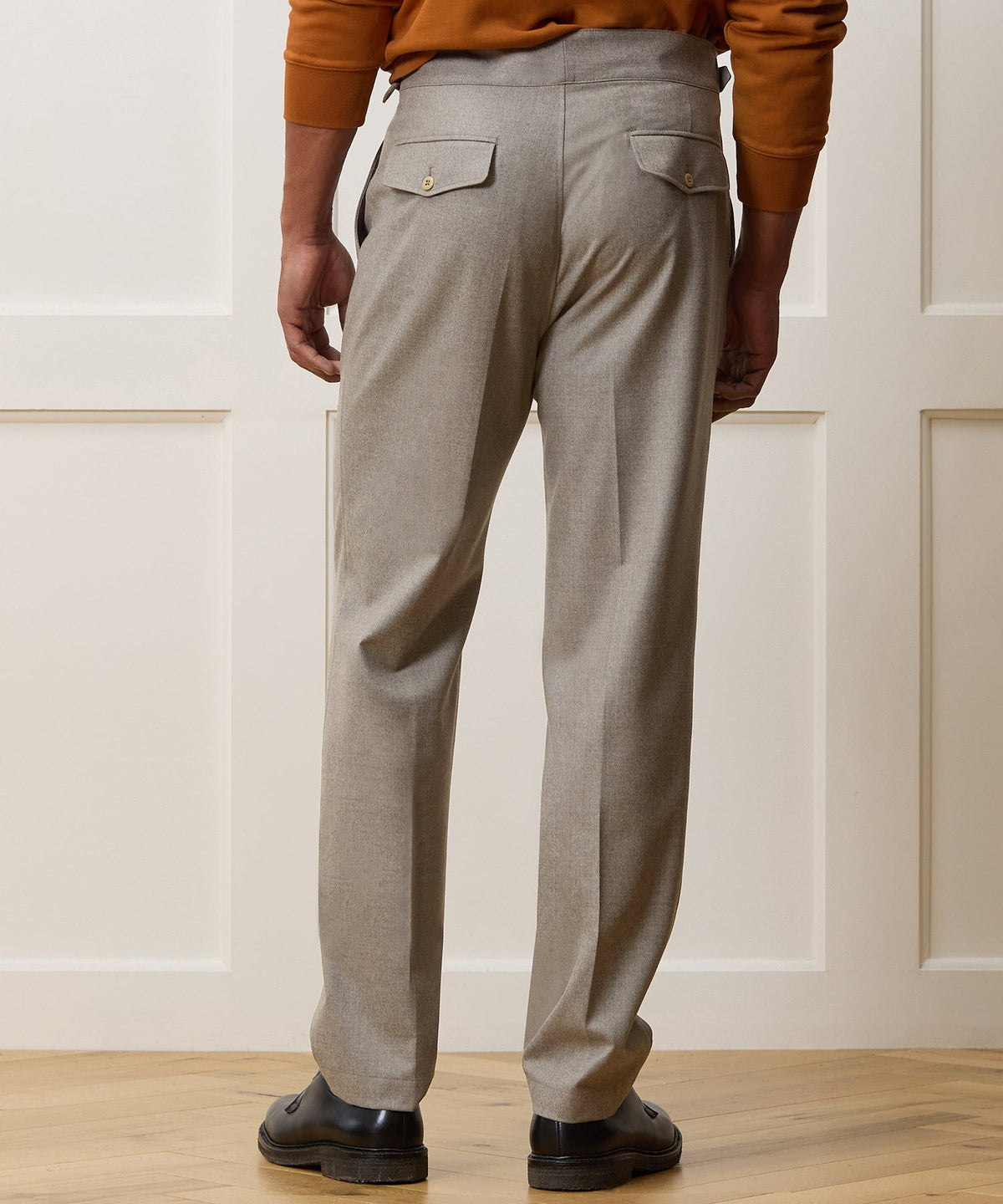Todd Snyder Italian Flannel Gurkha Trouser - Taupe
