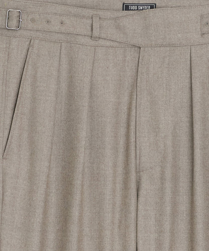 Todd Snyder Italian Flannel Gurkha Trouser - Taupe