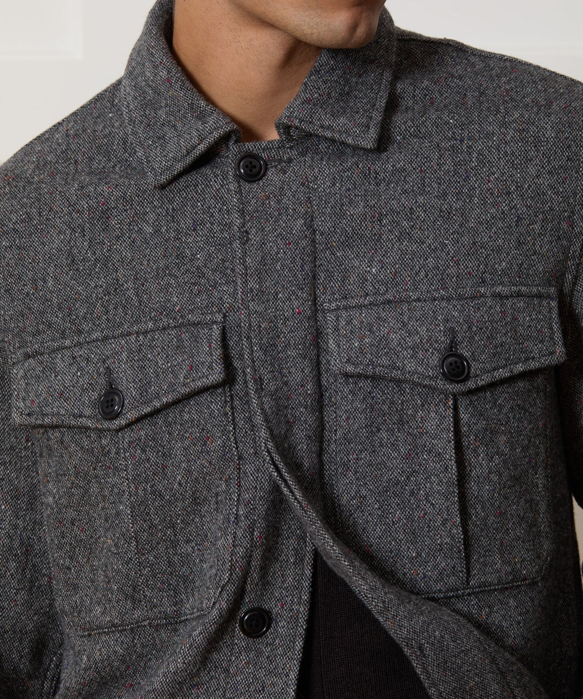 Todd Snyder Donegal Military Overshirt - Charcoal
