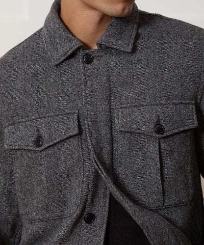 Todd Snyder Donegal Military Overshirt - Charcoal
