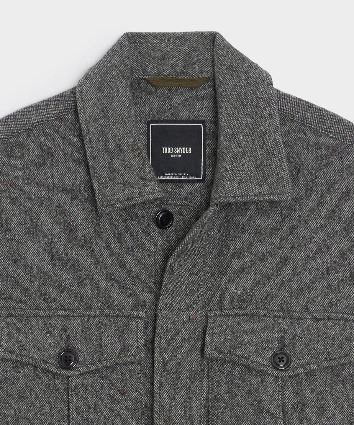 Todd Snyder Donegal Military Overshirt - Charcoal