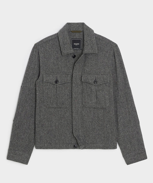 Todd Snyder Donegal Military Overshirt - Charcoal