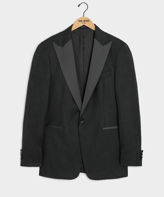 Todd Snyder Italian Flannel Tuxedo Jacket - Charcoal