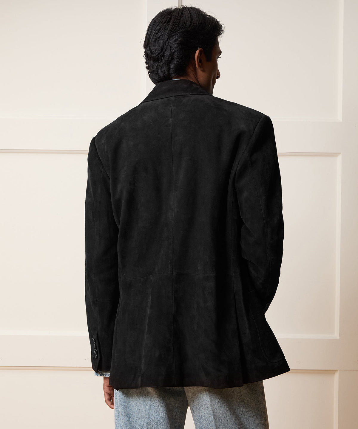 Todd Snyder Italian Suede Sport Coat - Black