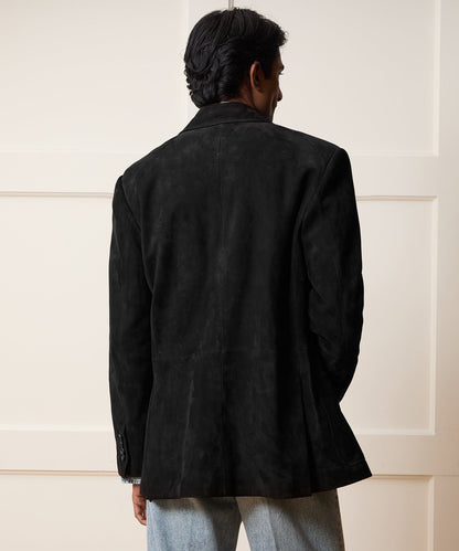 Todd Snyder Italian Suede Sport Coat - Black