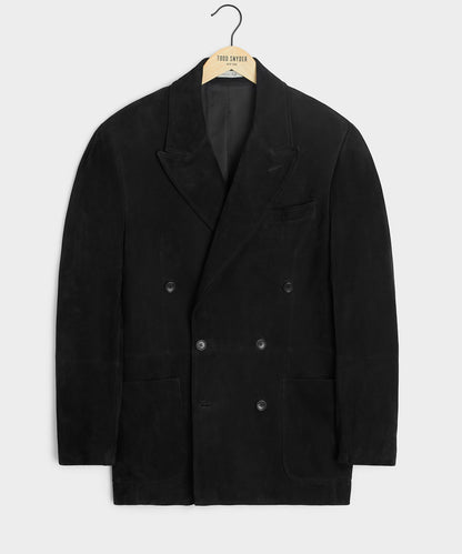 Todd Snyder Italian Suede Sport Coat - Black
