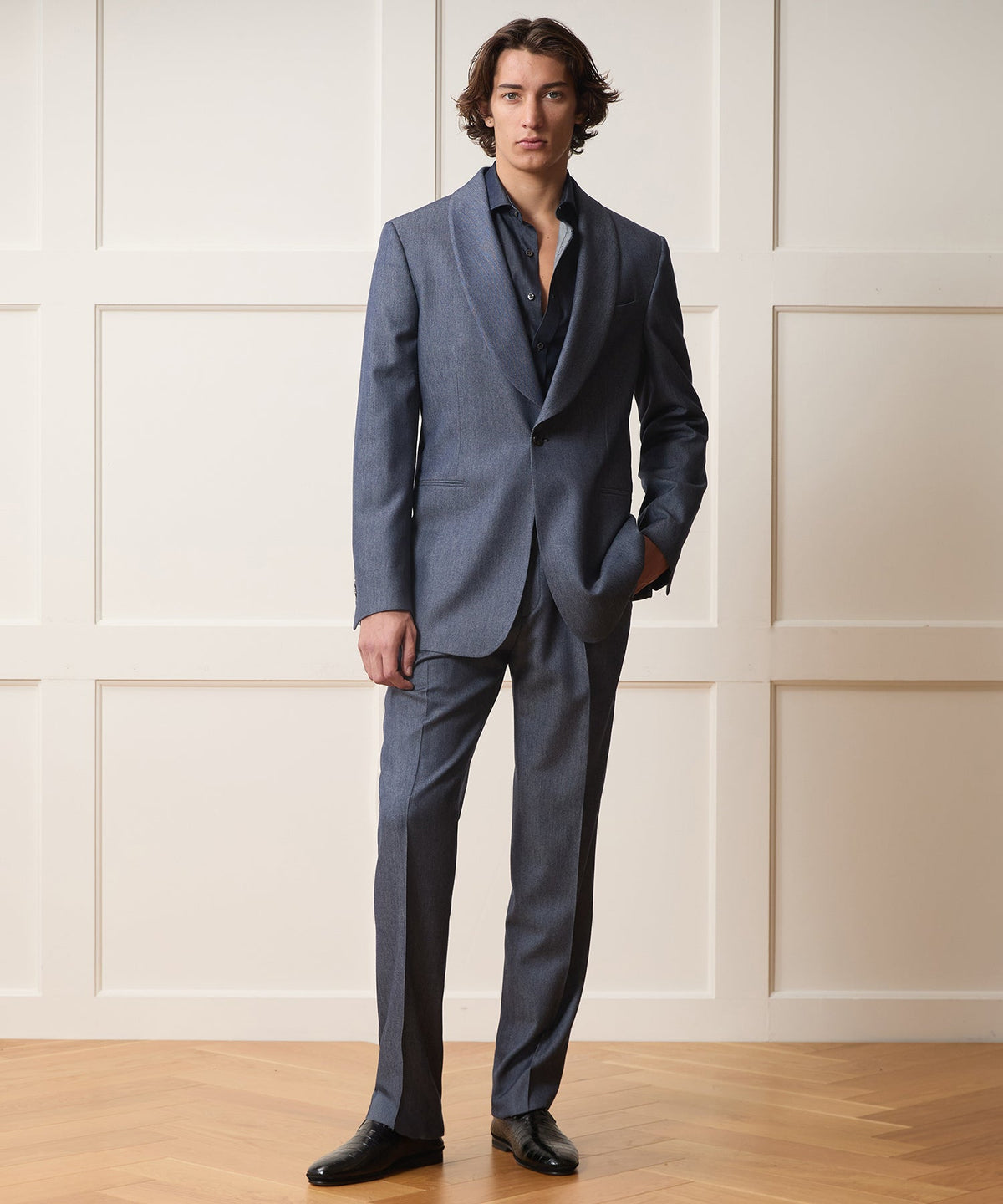 Todd Snyder Italian Cashmere Dayshawl Jacket - Indigo