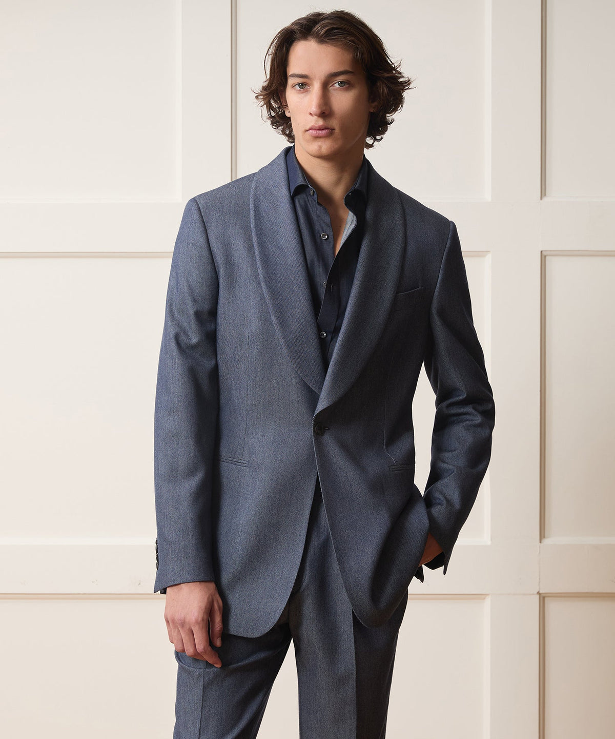 Todd Snyder Italian Cashmere Dayshawl Jacket - Indigo