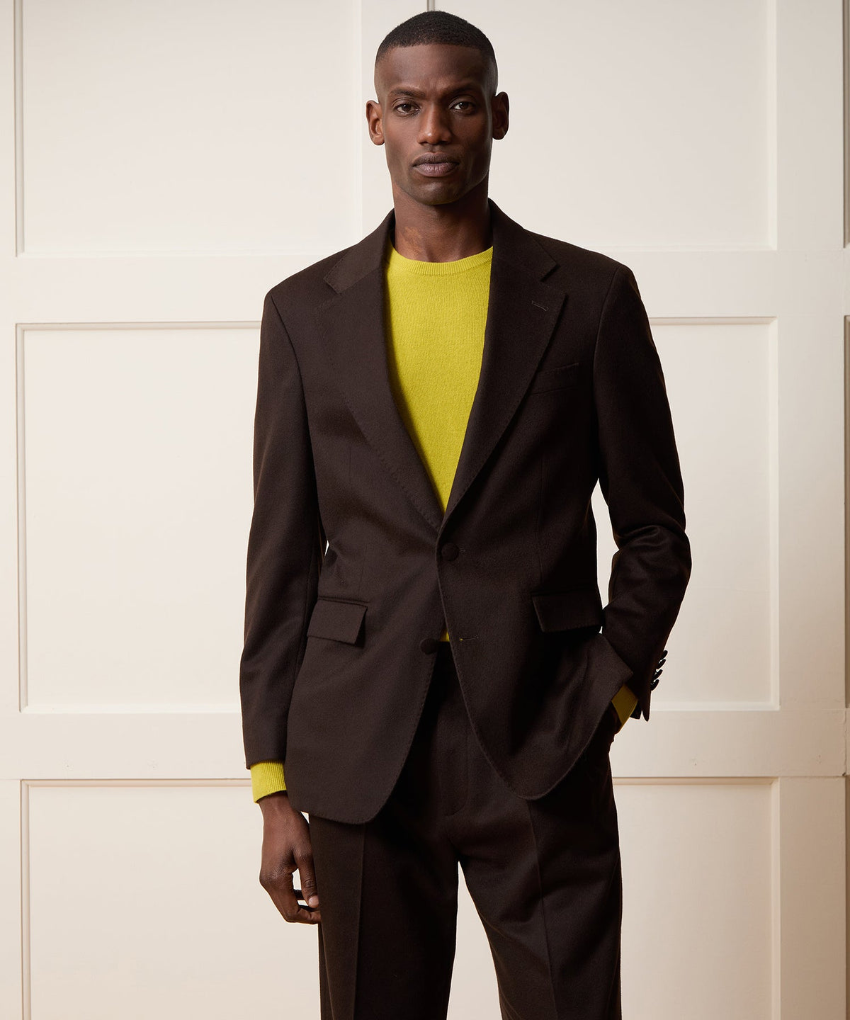 Todd Snyder Italian Cashmere Wythe Jacket - Dark Brown