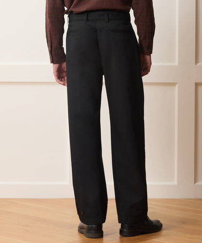 Todd Snyder Italian Belted Barrel Pant - Black