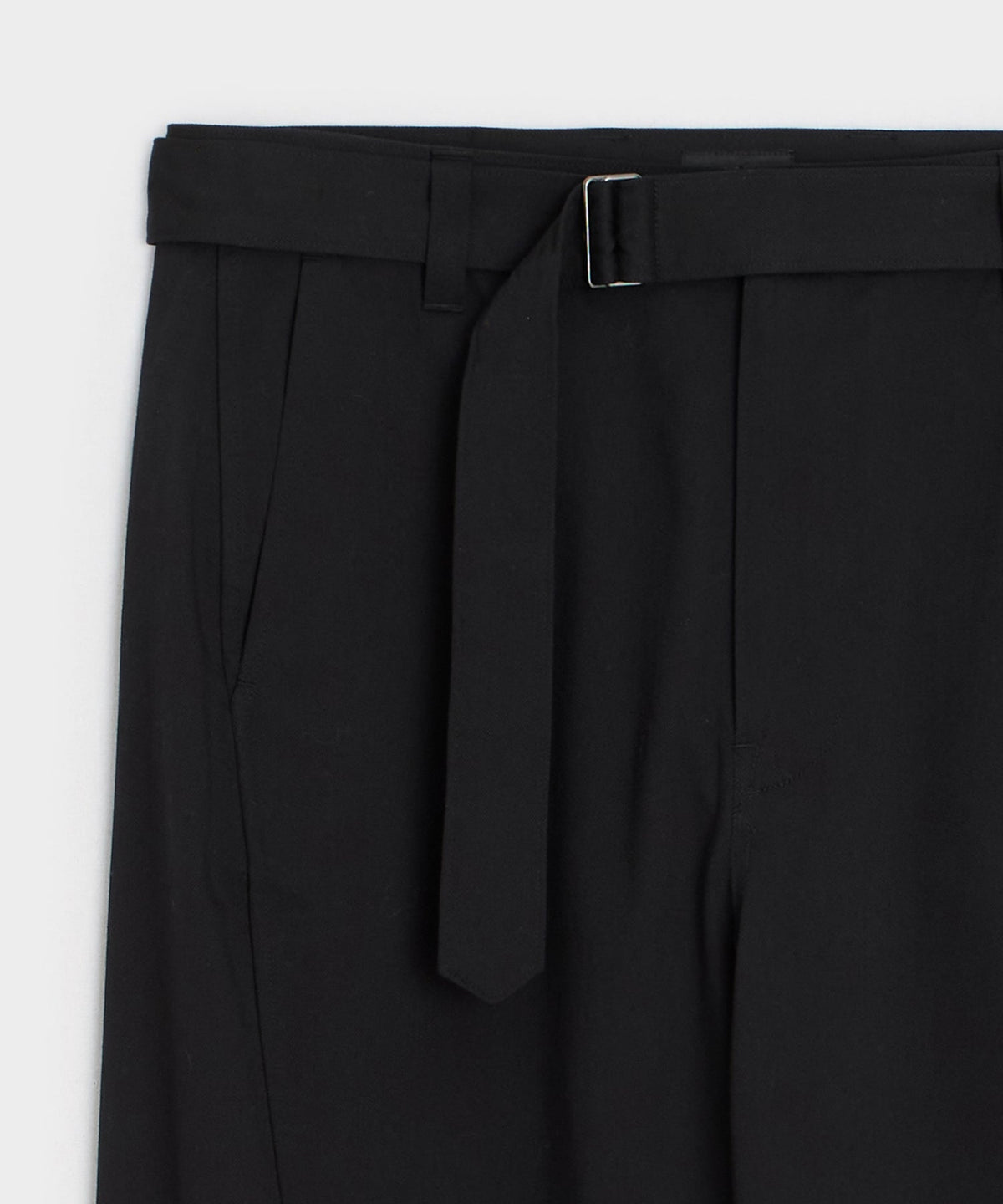 Todd Snyder Italian Belted Barrel Pant - Black