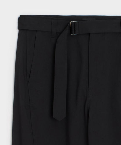 Todd Snyder Italian Belted Barrel Pant - Black