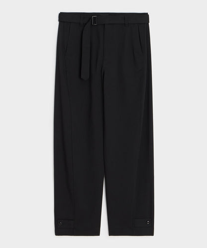 Todd Snyder Italian Belted Barrel Pant - Black