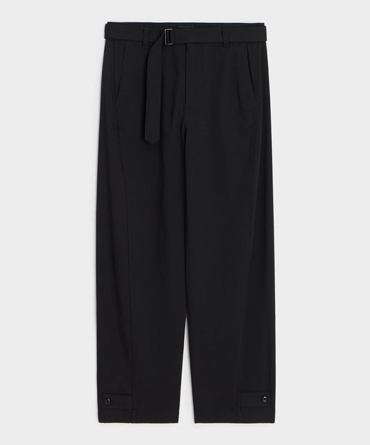 Todd Snyder Italian Belted Barrel Pant - Black