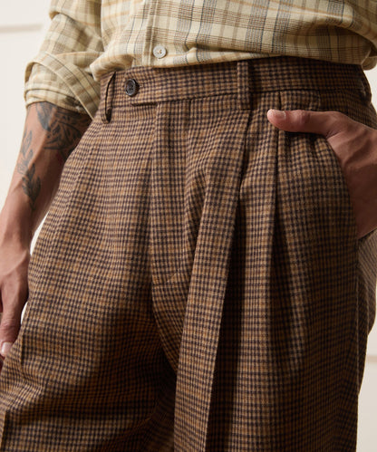 Todd Snyder Italian Guncheck Wythe Trouser - Orange