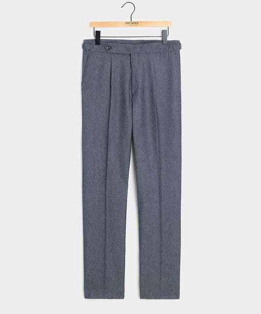 Todd Snyder Italian Cashmere Side Tab Trouser - Indigo