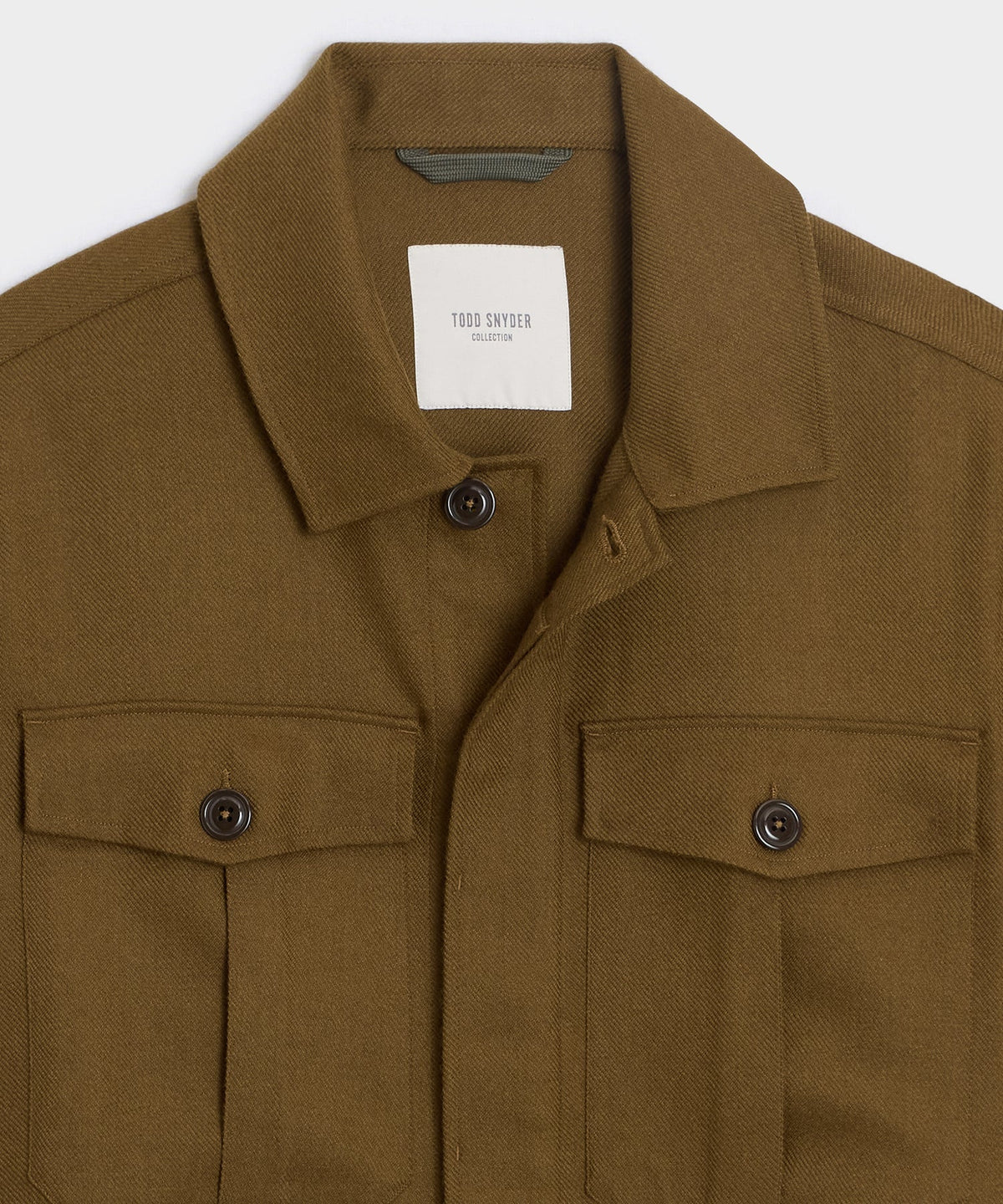 Todd Snyder Italian Wool Overshirt - Bronze