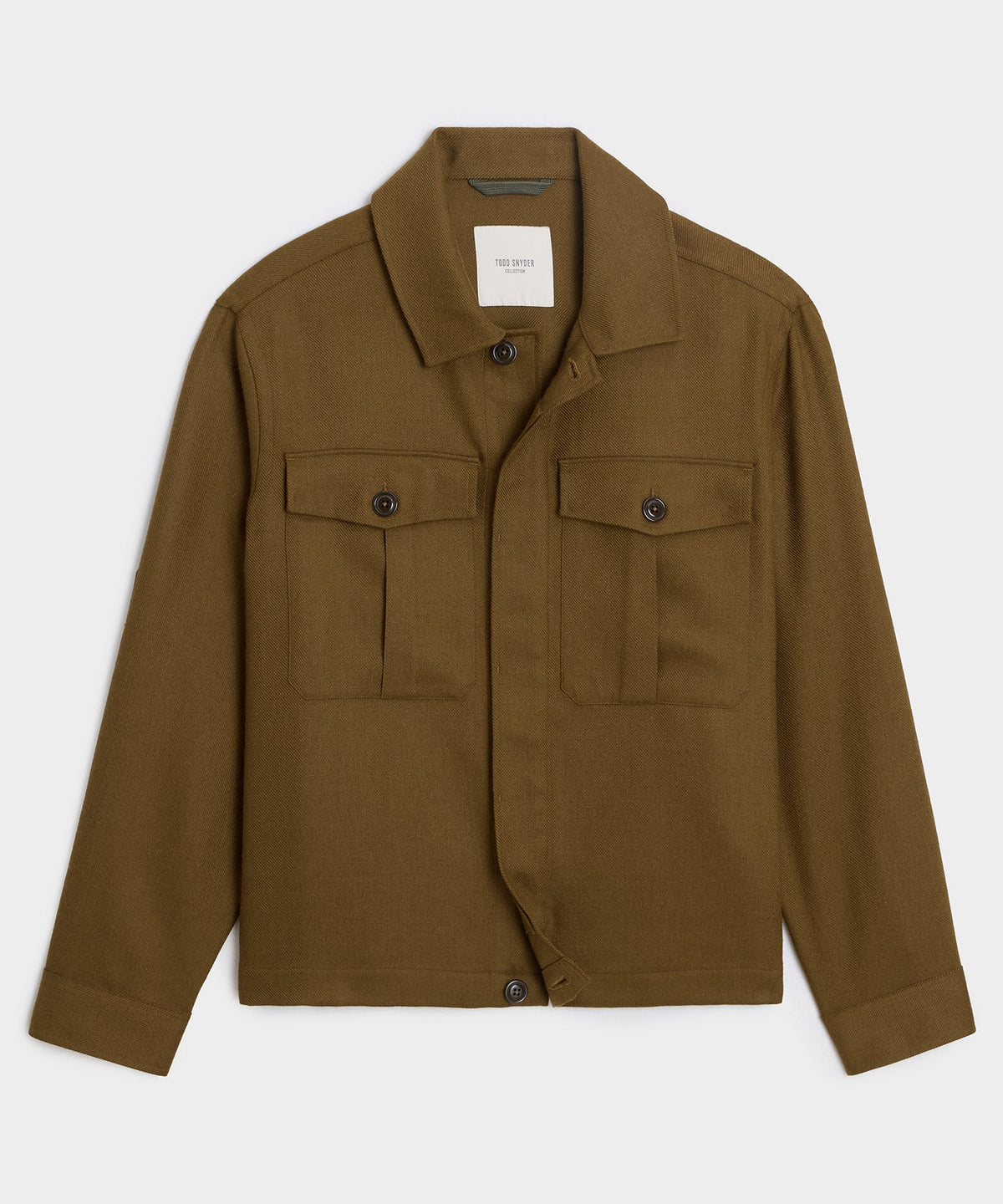 Todd Snyder Italian Wool Overshirt - Bronze