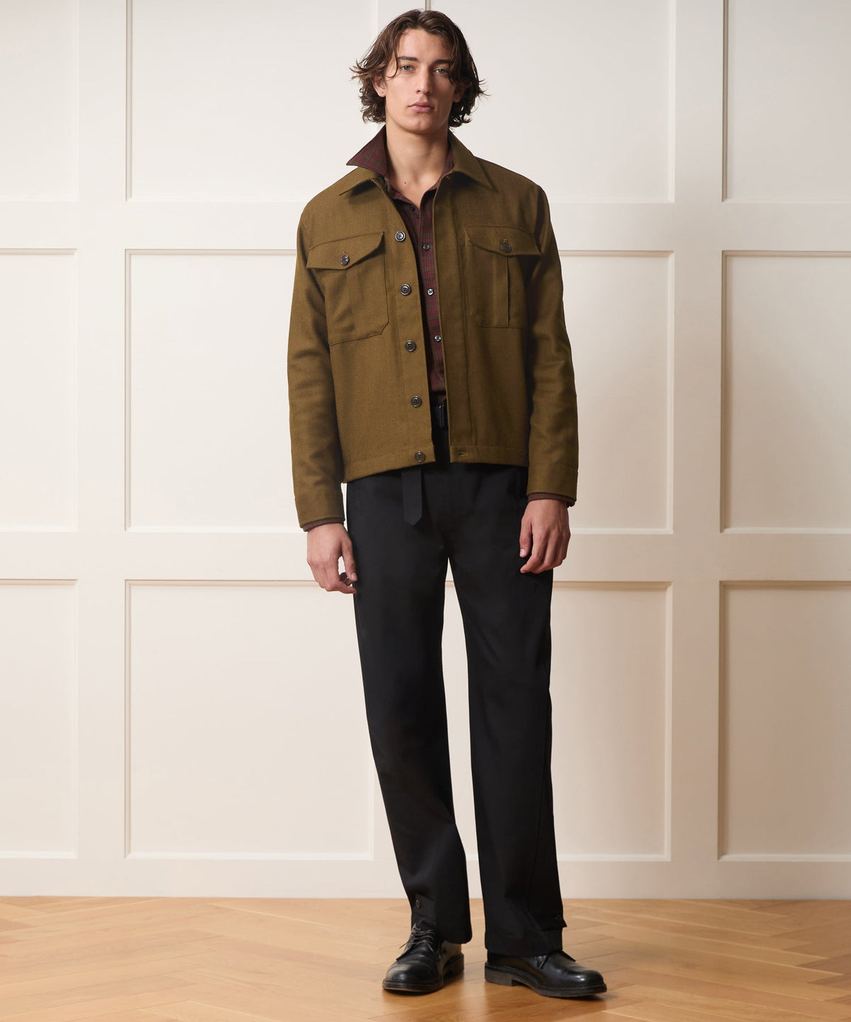 Todd Snyder Italian Wool Overshirt - Bronze
