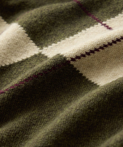 Todd Snyder Argyle Sweater Polo - Olive