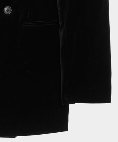 Todd Snyder Italian Velvet Double-Breasted Dinner Jacket - Black