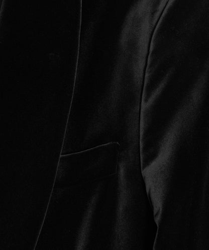 Todd Snyder Italian Velvet Double-Breasted Dinner Jacket - Black