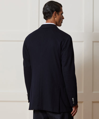 Todd Snyder Italian Cashmere Double-Breasted Wythe Jacket - Navy