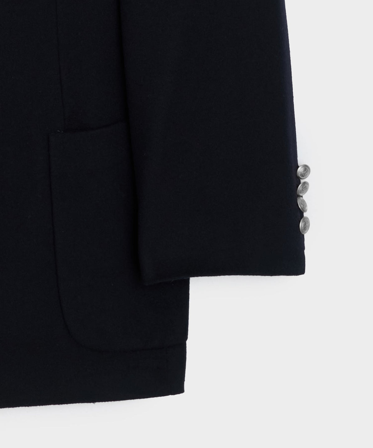 Todd Snyder Italian Cashmere Double-Breasted Wythe Jacket - Navy