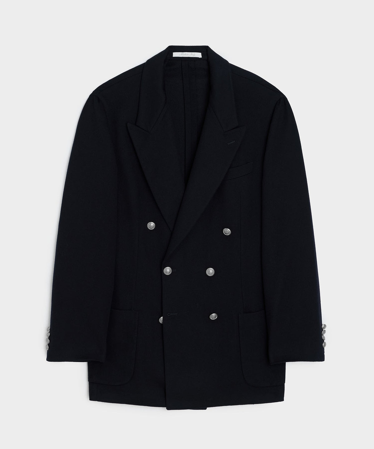 Todd Snyder Italian Cashmere Double-Breasted Wythe Jacket - Navy