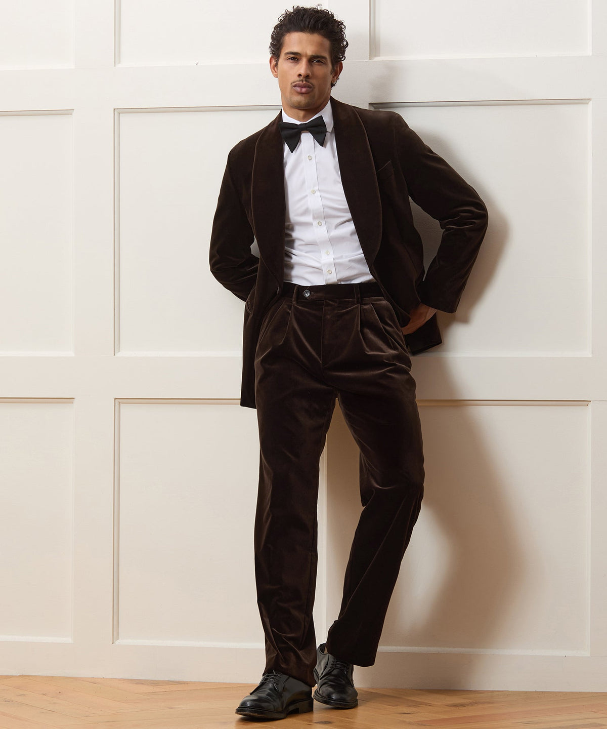 Todd Snyder Italian Velvet Wythe Trouser - Brown