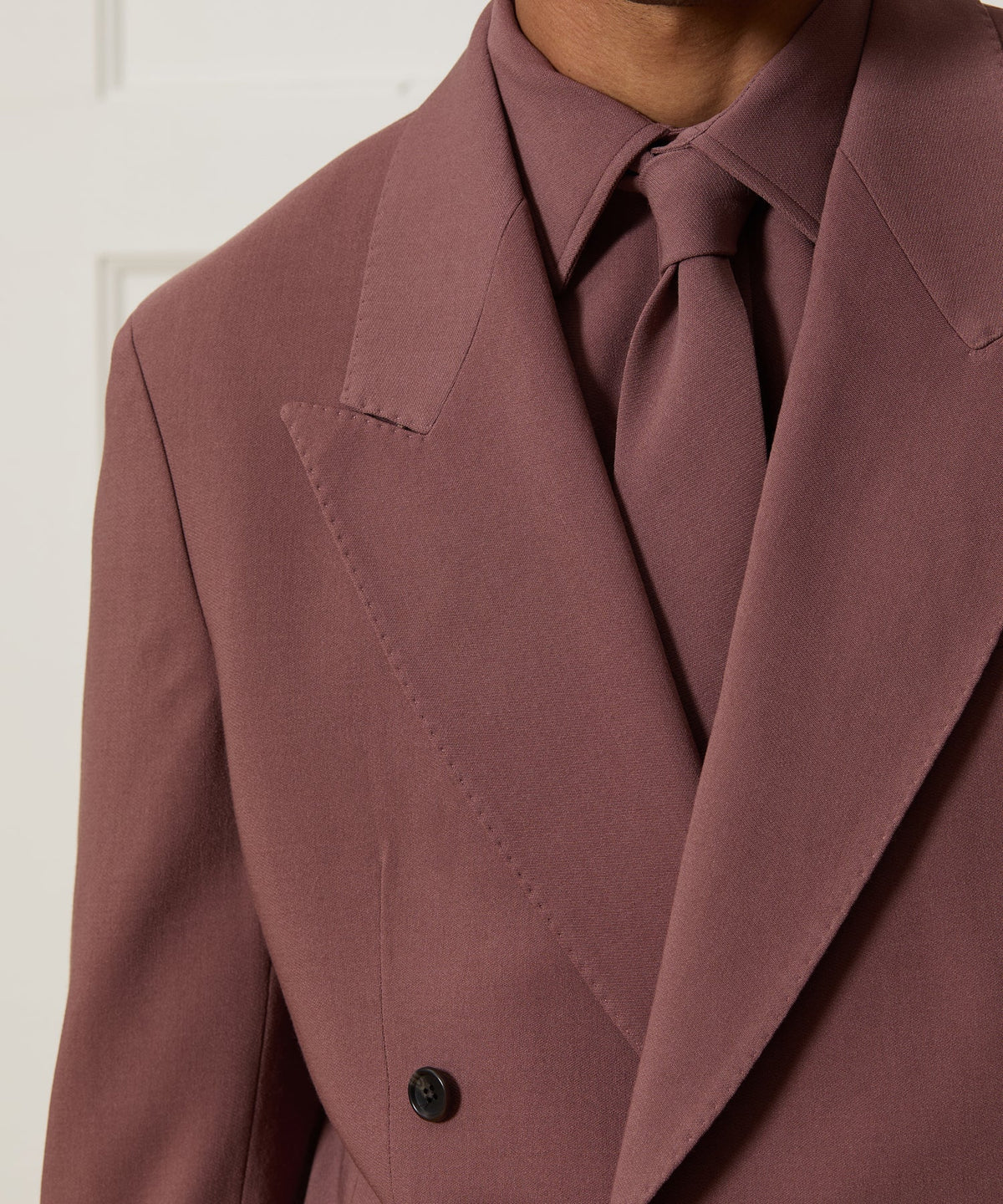 Todd Snyder Italian Wool Crepe Tie - Mauve