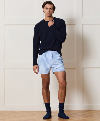 Todd Snyder Portuguese Cotton Boxers - Blue Tide