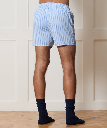 Todd Snyder Portuguese Cotton Boxers - Blue Tide