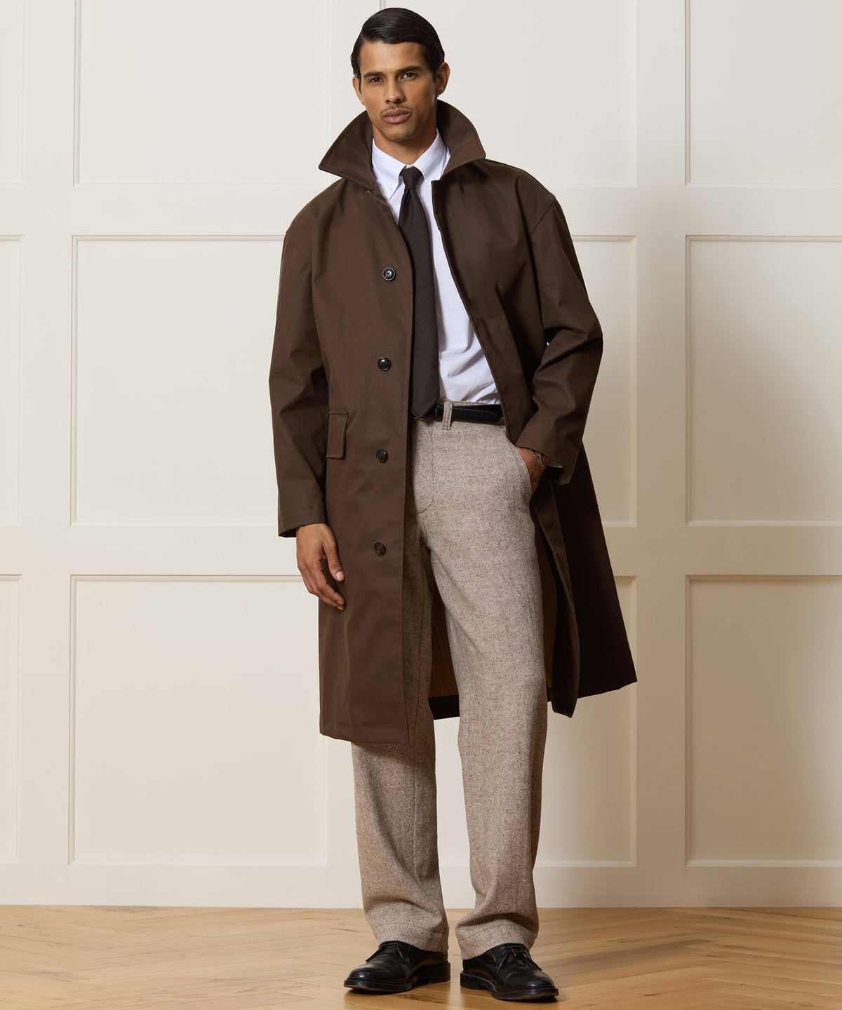 Todd Snyder Italian Cotton Trench Coat - Brown