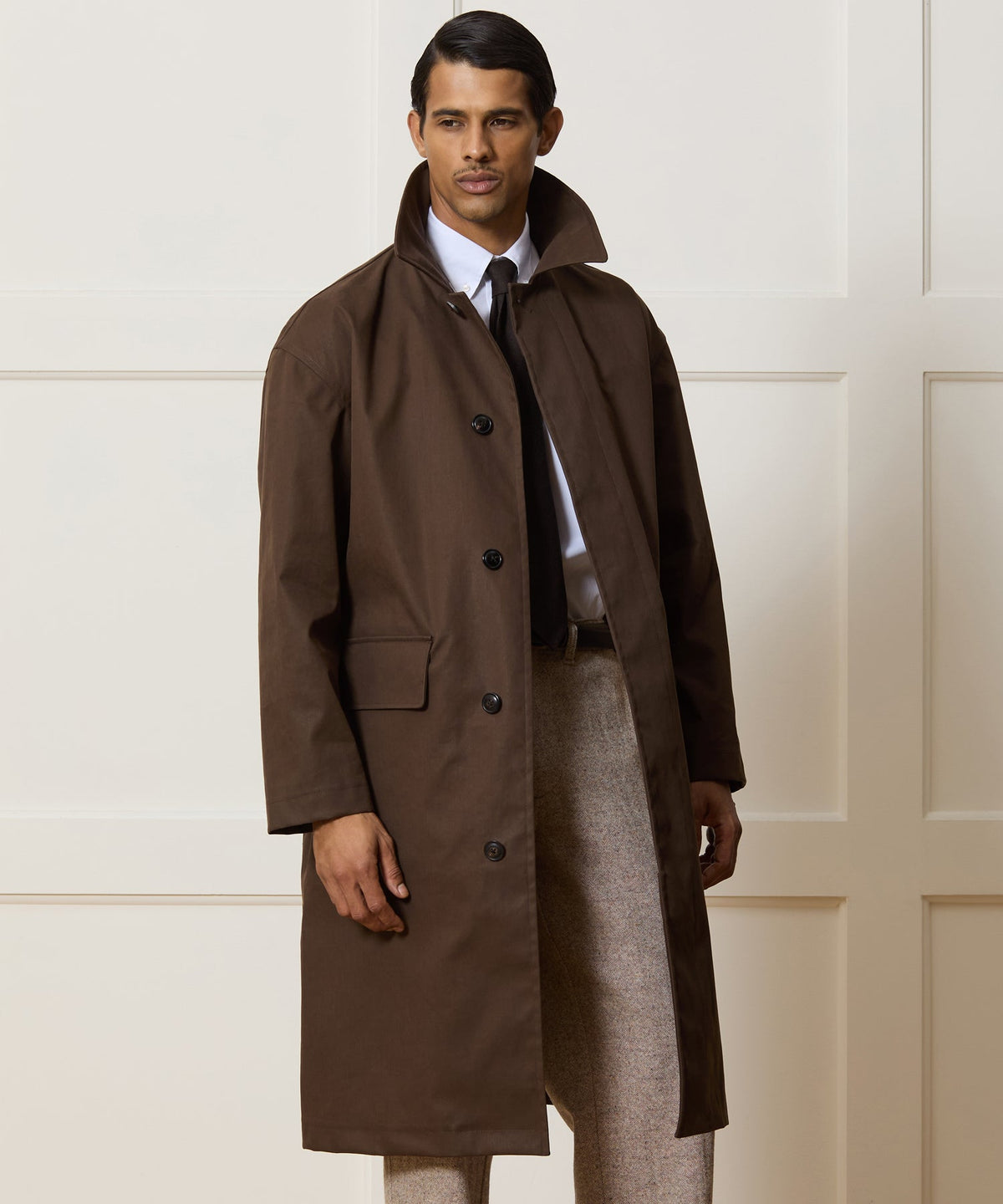 Todd Snyder Italian Cotton Trench Coat - Brown