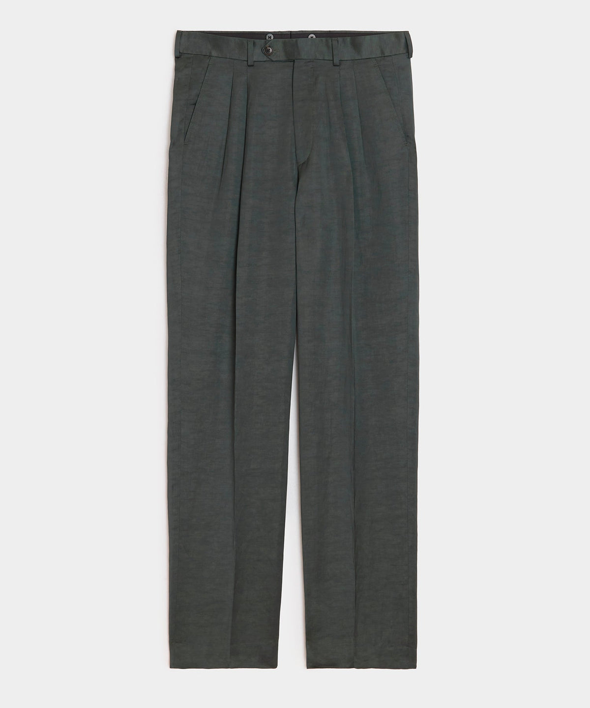 Todd Snyder Italian Satin Wythe Trouser - Emerald Green