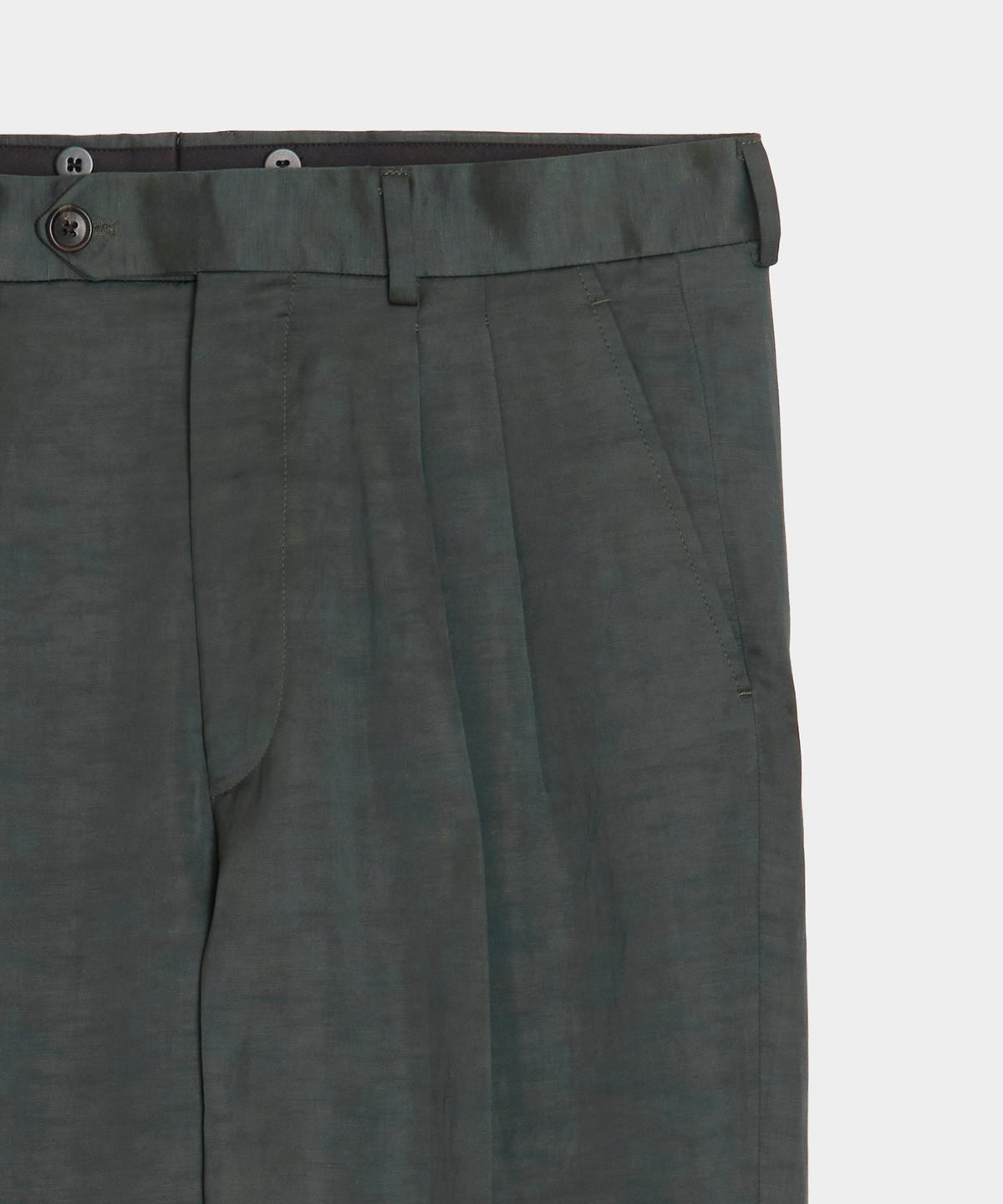 Todd Snyder Italian Satin Wythe Trouser - Emerald Green