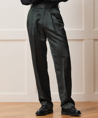 Todd Snyder Italian Satin Wythe Trouser - Emerald Green
