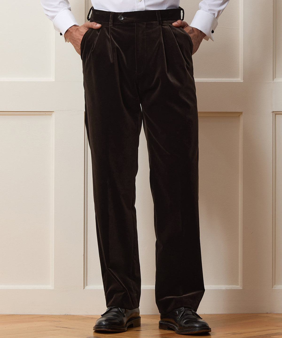 Todd Snyder Italian Velvet Wythe Trouser - Brown