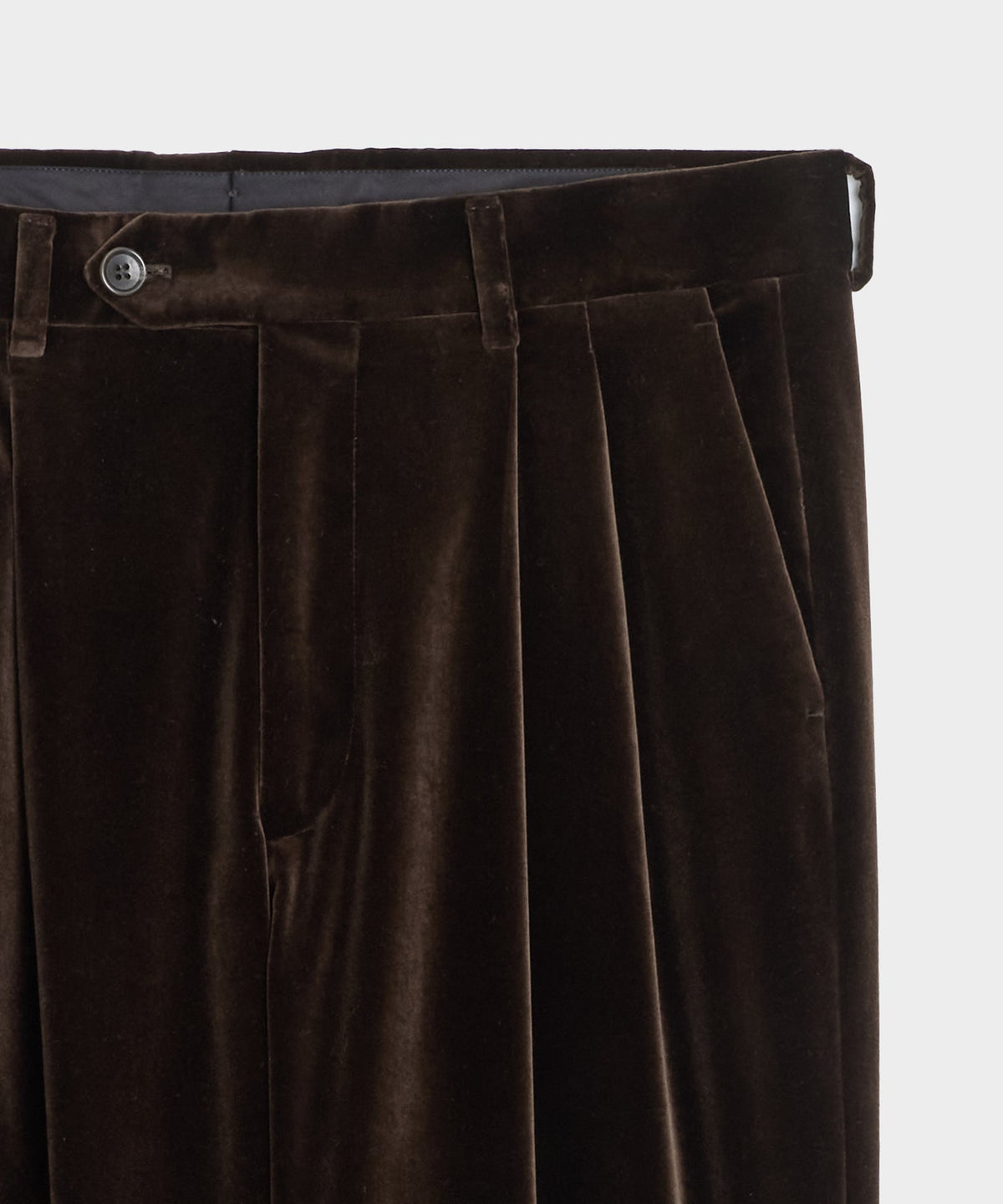 Todd Snyder Italian Velvet Wythe Trouser - Brown