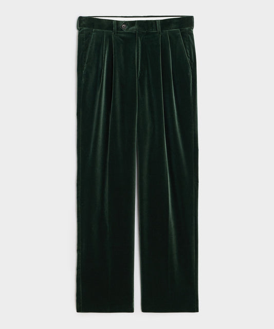 Todd Snyder Italian Velvet Wythe Trouser - Eucalyptus