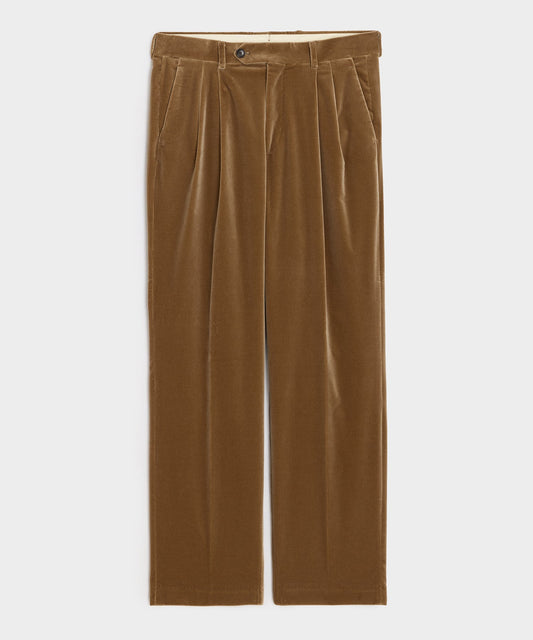 Todd Snyder Italian Velvet Wythe Trouser - Khaki