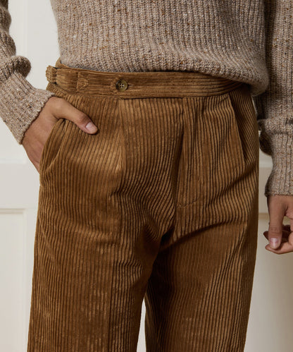 Todd Snyder Italian Wide Wale Corduroy Side Tab Trouser - Brown