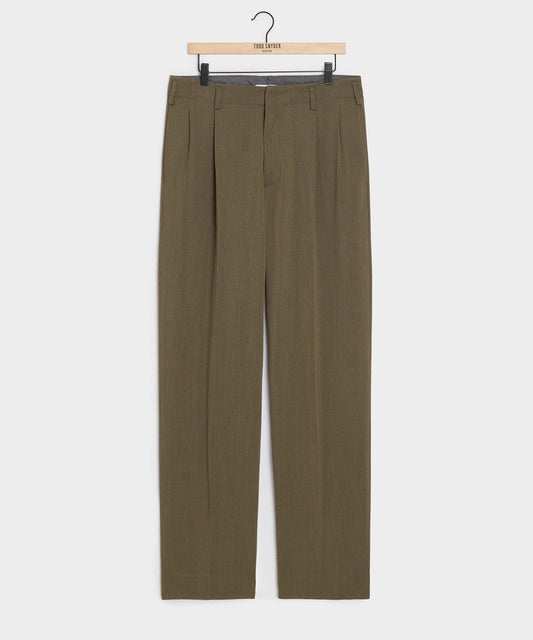 Todd Snyder Italian Cavalry Twill Hollywood Trouser - Surplus Olive