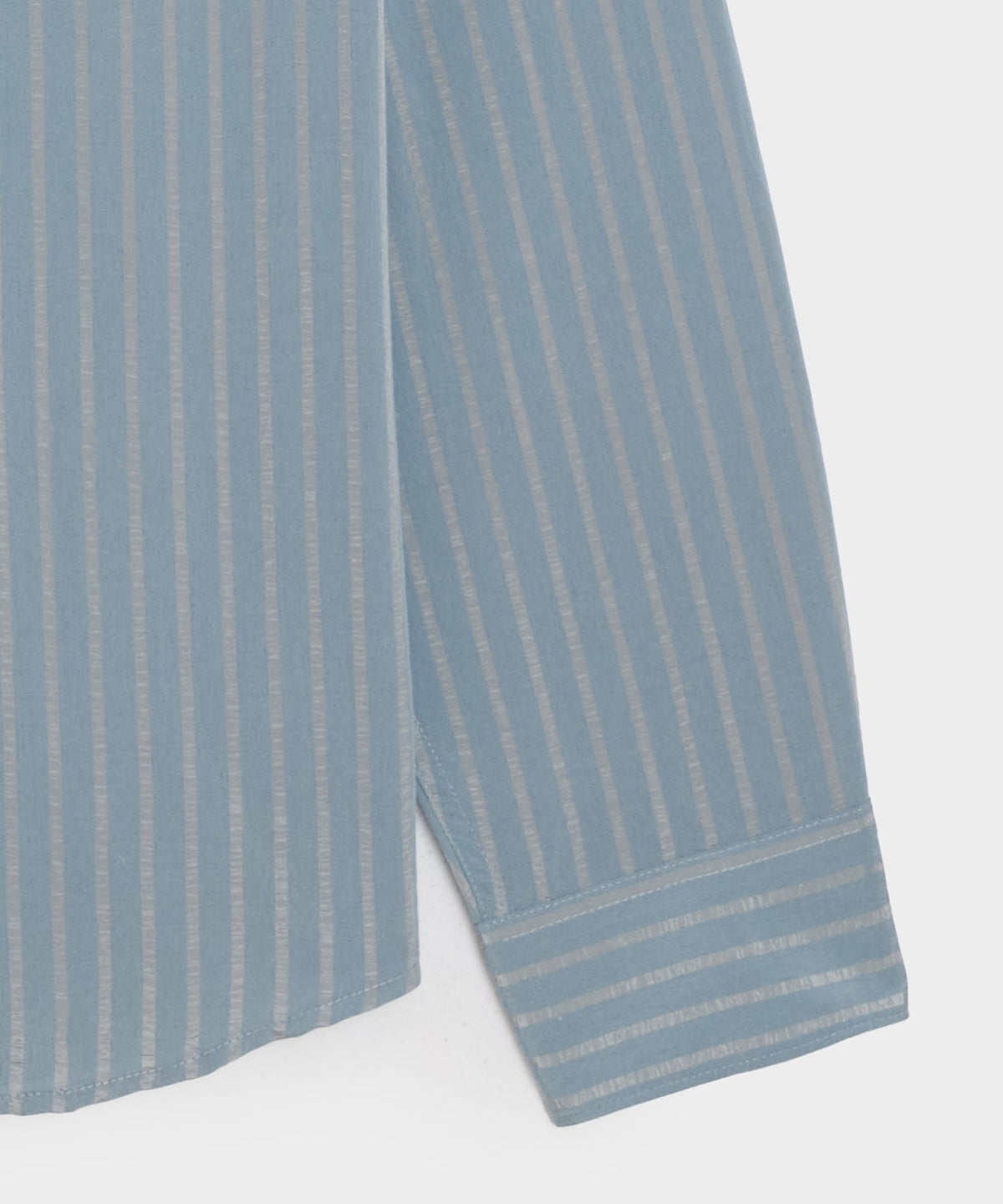 Todd Snyder Italian Satin Big Shirt - Light Blue