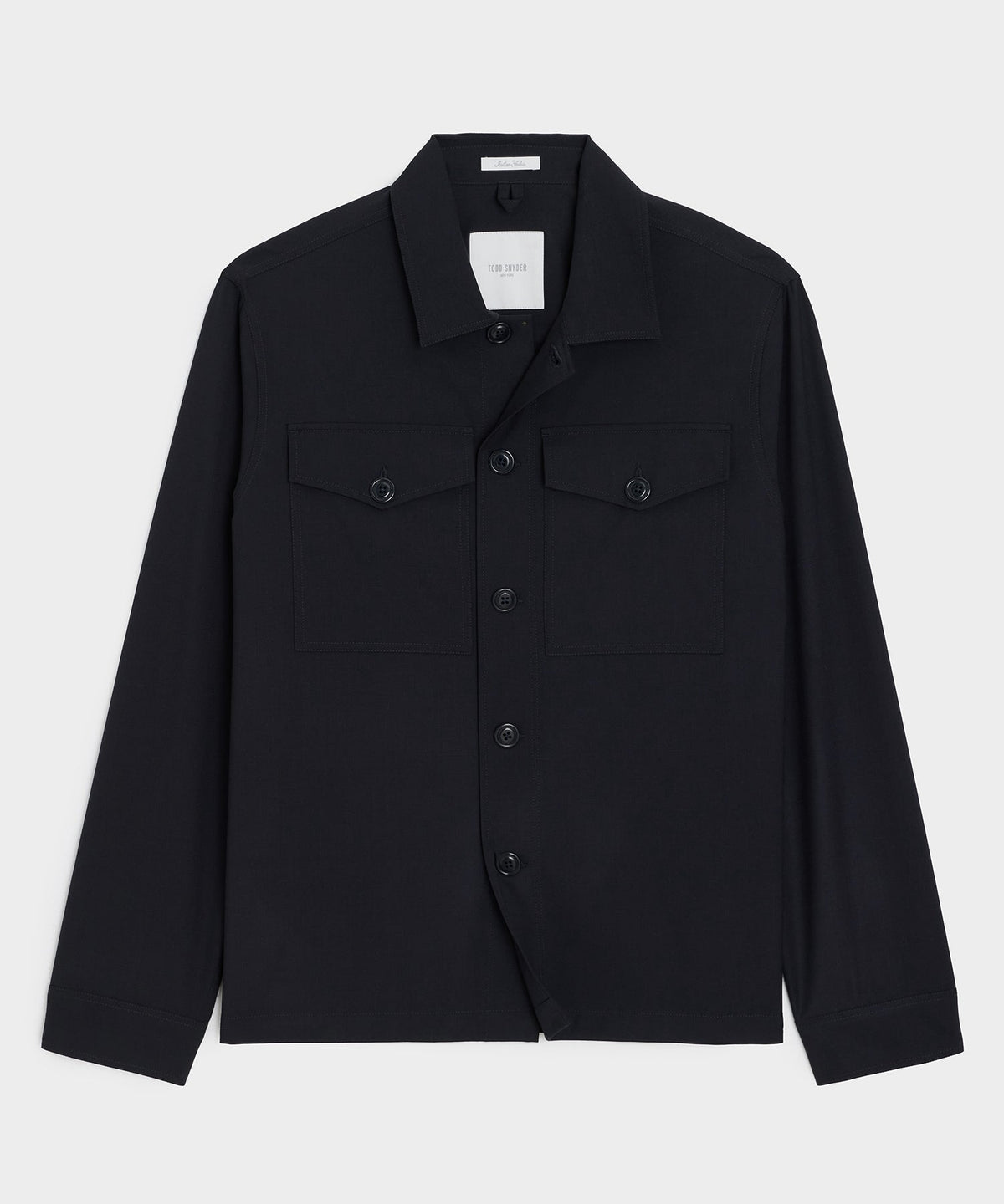 Todd Snyder Italian Cavalry Twill Utility Shirt - Navy