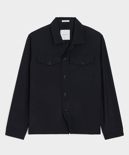 Todd Snyder Italian Cavalry Twill Utility Shirt - Navy