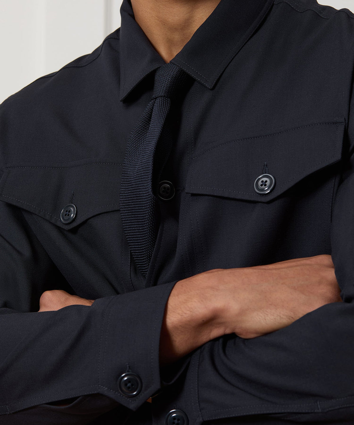 Todd Snyder Italian Cavalry Twill Utility Shirt - Navy