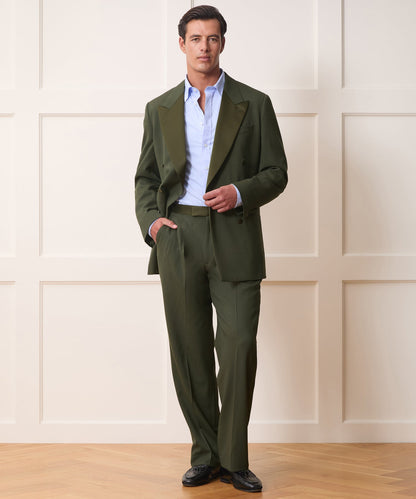 Todd Snyder Italian Gabardine Double-Breasted Tuxedo Jacket - Snyder Olive