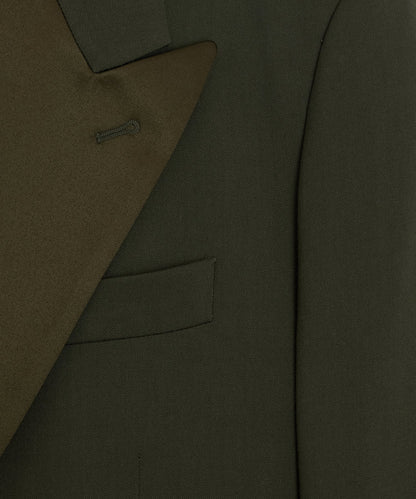 Todd Snyder Italian Gabardine Double-Breasted Tuxedo Jacket - Snyder Olive